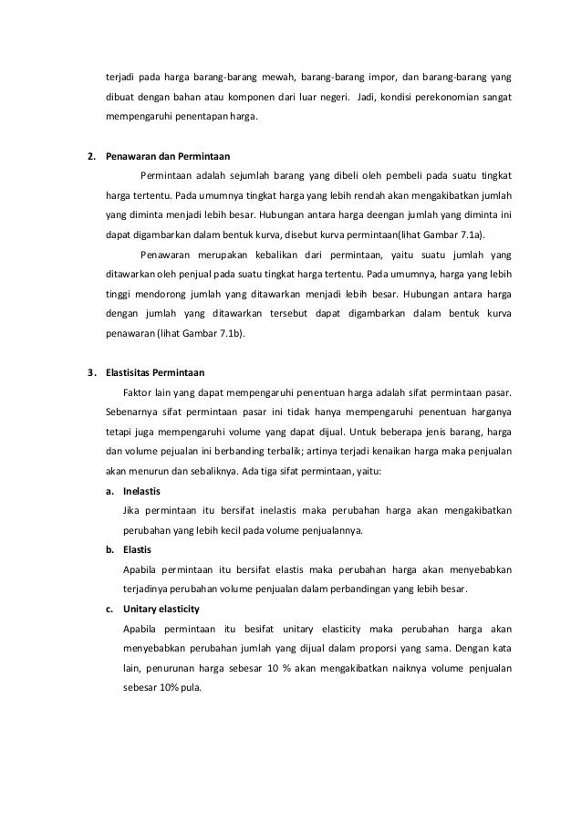 Pendekatan Yang Lain Dalam Strategi Harga