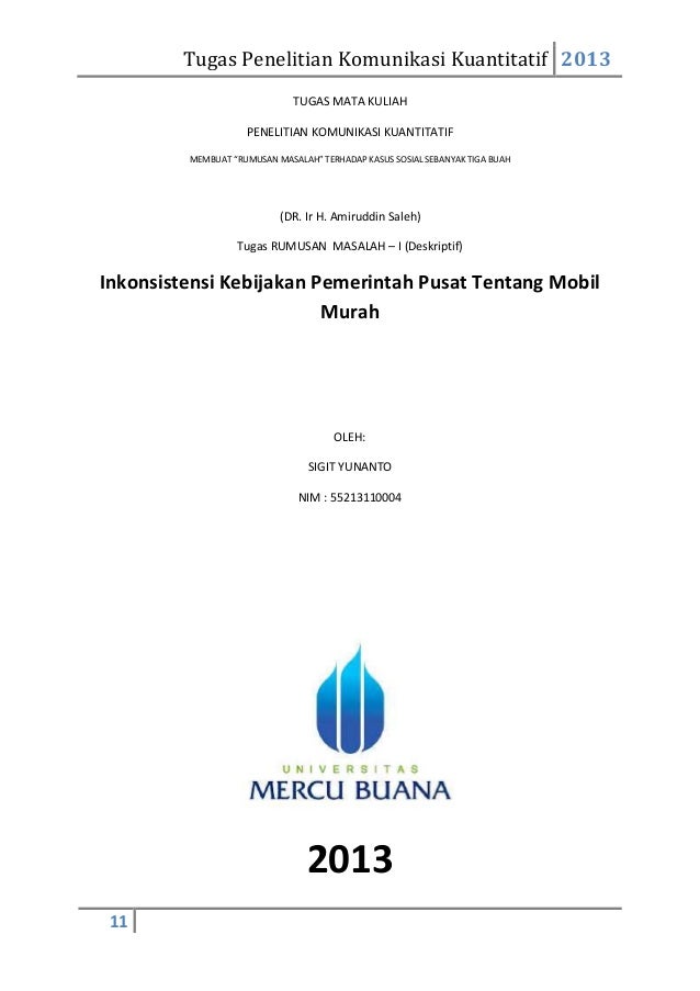 Strategi Penyelesaian Tugas Membuat Rumusan Masalah 3 Kasus