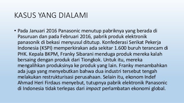 Strategi Perusahaan Panasonic