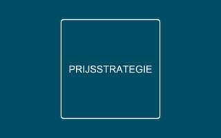 PRIJSSTRATEGIE
 