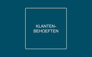 KLANTEN-
BEHOEFTEN
 