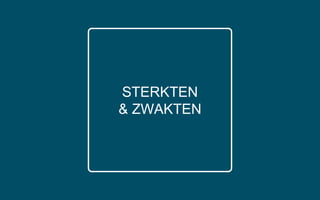 STERKTEN
& ZWAKTEN
 
