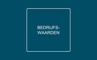 BEDRIJFS-
WAARDEN
 