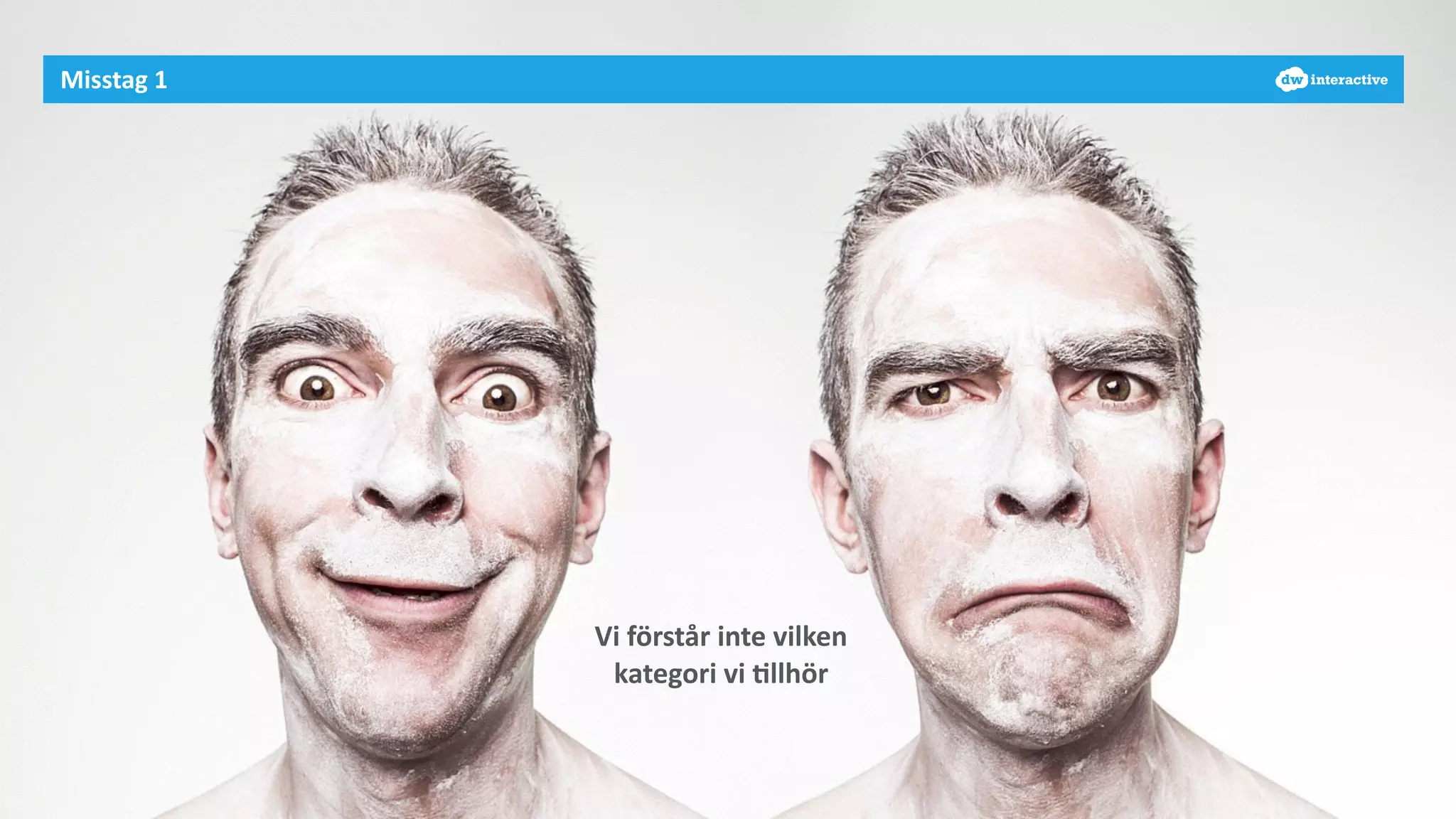 Misstag 
1 
Vi 
förstår 
inte 
vilken 
kategori 
vi 
-llhör 
 