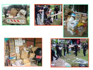 Pertandingan kelas yang menggunakan bahan terpakai terbanyak untuk hiasan<br />