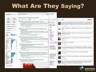 What Are They Saying?
 