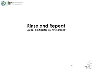 16 Rinse and Repeat Except do it better this time around 