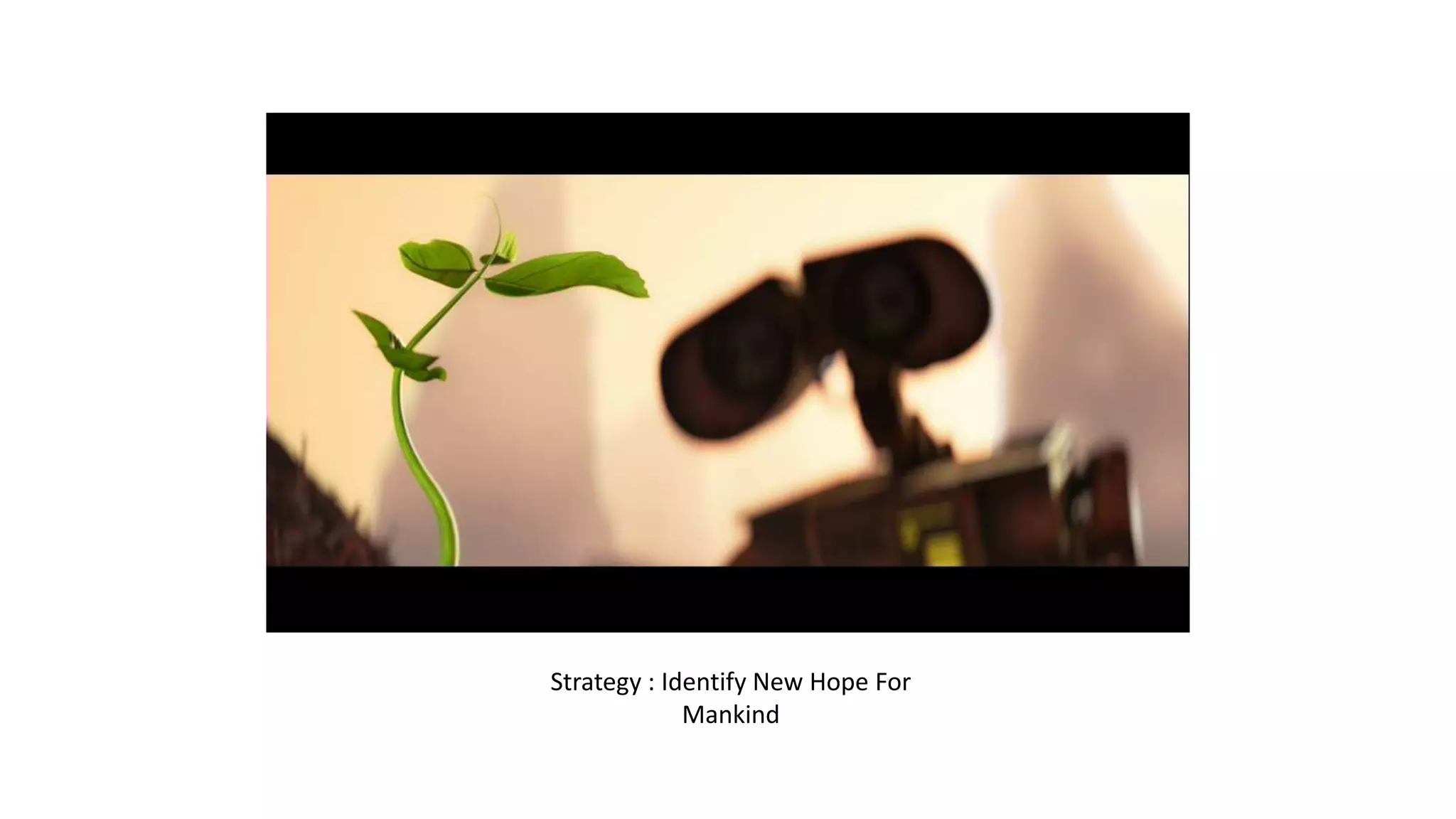 Strategy : Identify New Hope For
             Mankind
 