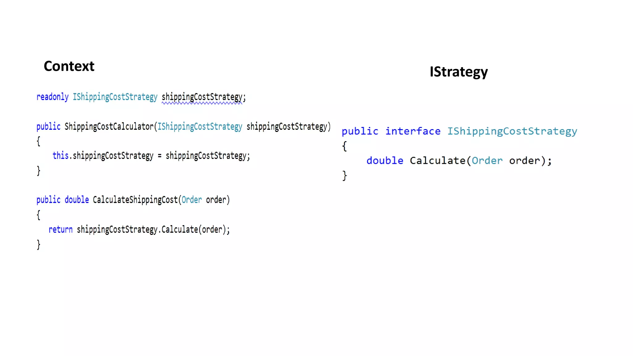 Context   IStrategy
 