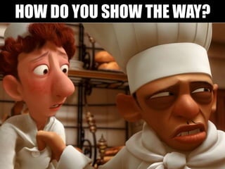 HOW DO YOU SHOW THE WAY?
 