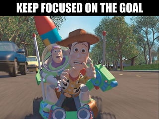 KEEP FOCUSED ON THE GOAL
 