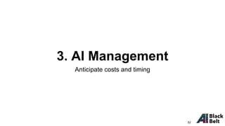 3. AI Management
Anticipate costs and timing
52
 