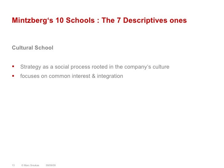 cultural school mintzberg The complete guide through the wilds of strategic management henry mintzberg bruce ah i strand the swedish wing of the cultural school / 286. cultural school mintzberg The complete guide through the wilds of strategic management henry mintzberg bruce ah i strand the swedish wing of the cultural school / 286.