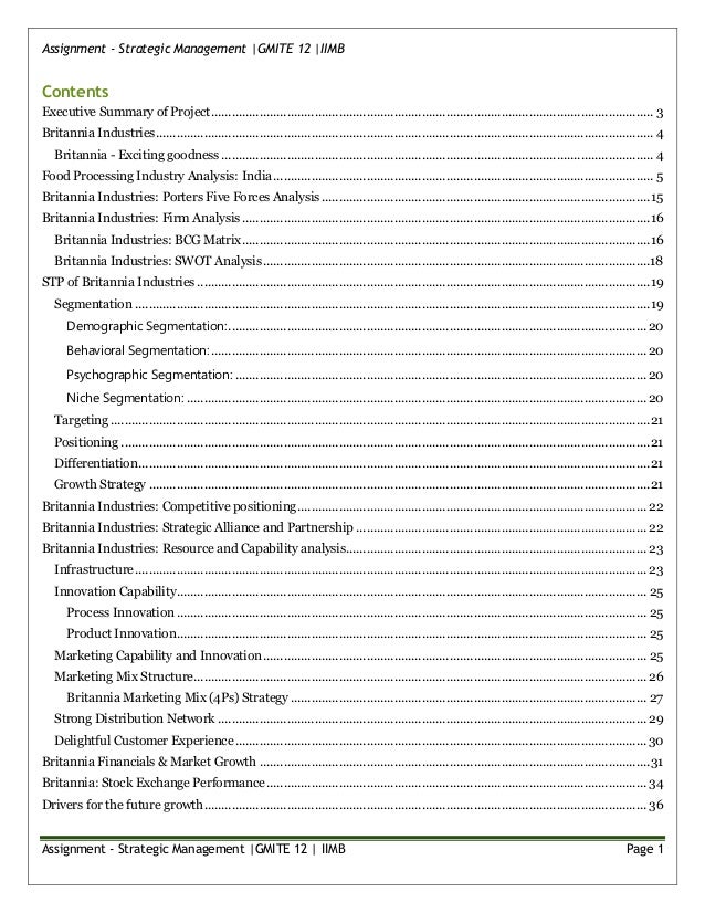 A market analysis of britannia industries marketing essay image