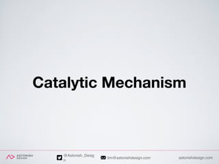 astonishdesign.comtim@astonishdesign.com
@Astonish_Desig
n
Catalytic Mechanism
 