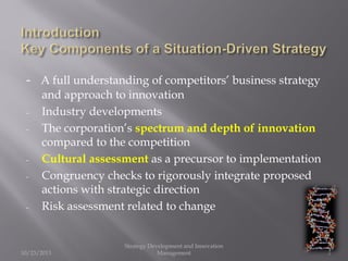 Strategy development and innovation management | PPT