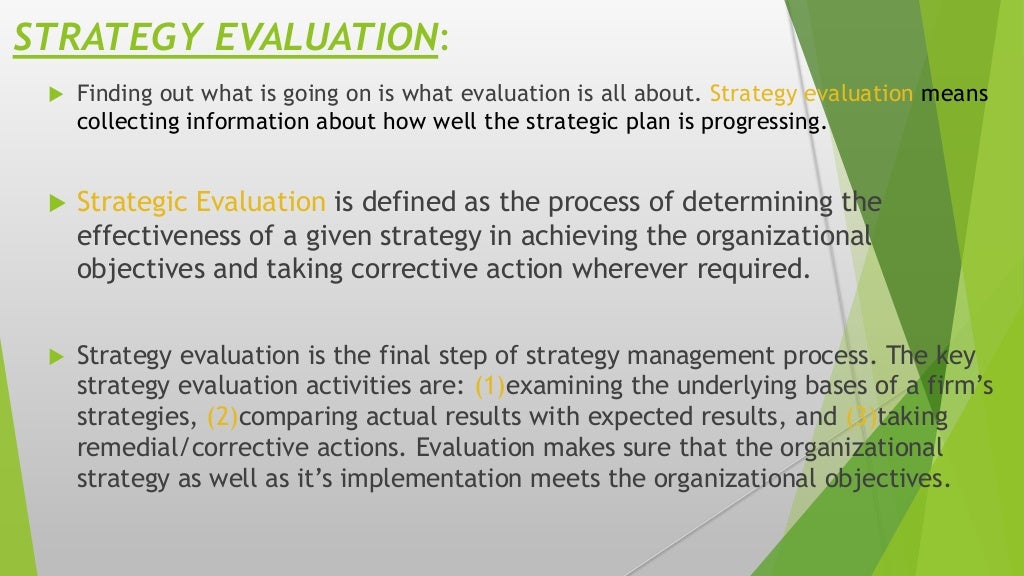 What Is Strategy Evaluation