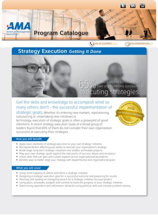 Program Execution Initiatives Strategy execution brochure | PDF
