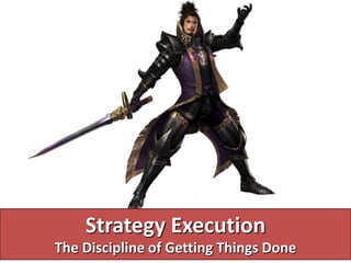 Strategy Execution
The Discipline of Getting Things Done
 