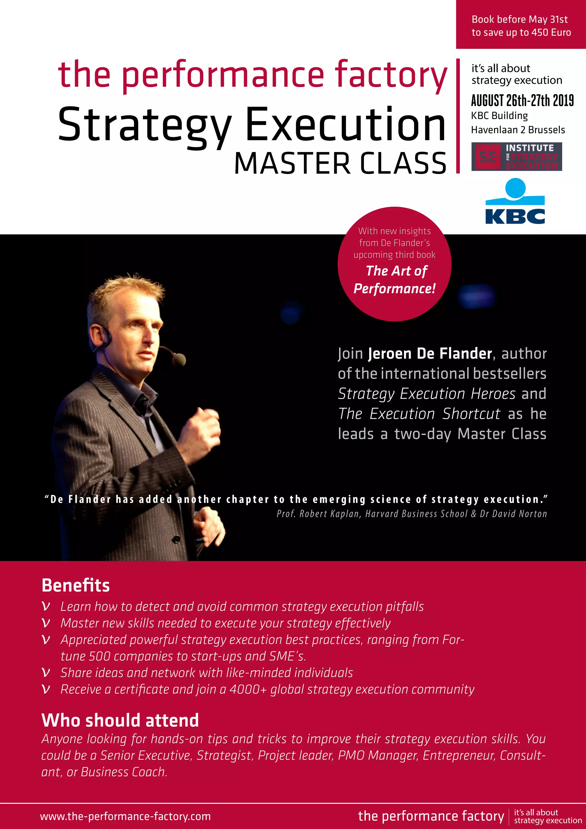 Strategy Execution Master Class by Jeroen De Flander 2019 PDF