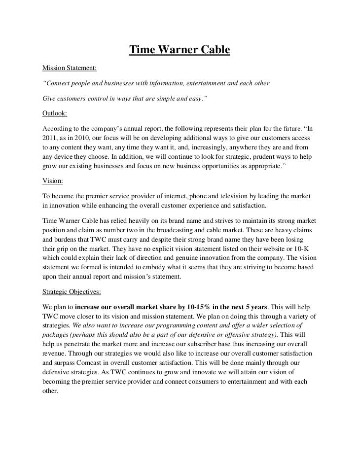 time warner cable strategy written report twc online appeal form