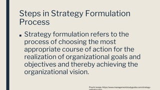 Strategy and Target formulation | PPT