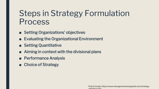 Strategy and Target formulation | PPT