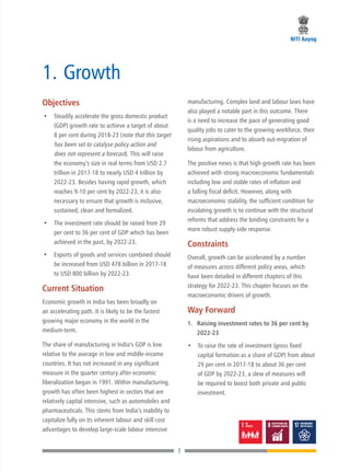 India Development Strategy India at 75: Strategy for New India- Niti Aayog | PDF
