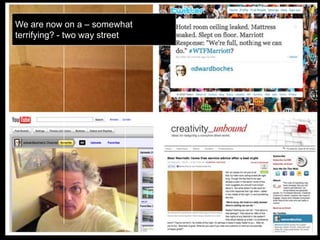 We are now on a – somewhat
terrifying? - two way street
 