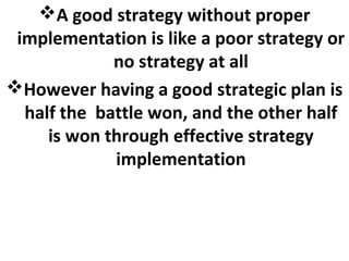 Strategy implementation | PPT