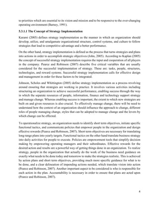 Strategy implementation / Execution | PDF