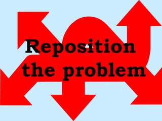 Reposition  the problem 