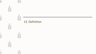 13. Definition
 