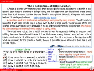 The Rabbit With Rickets STRATEGY LATIHAN untuk Menghadapi UN.ppt