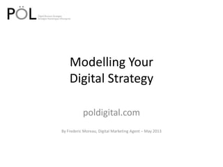 Modelling Your
Digital Strategy
poldigital.com
By Frederic Moreau, Digital Marketing Agent – May 2013
 