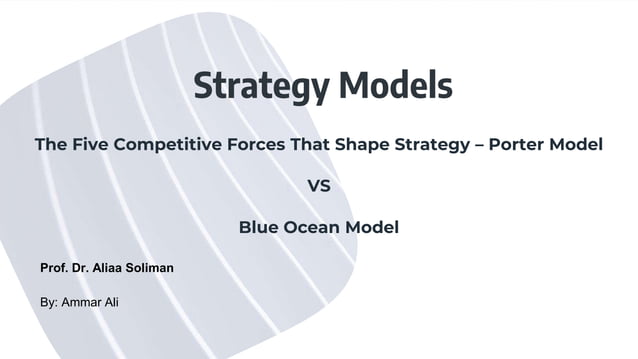 The Five Competitive Forces That Shape Strategy Pdf The Five Competitive Forces That Shape Strategy and Blue ocean Strategy
