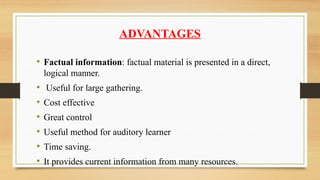 Strategy of teaching-learning, Lecture discussion, Panel.pptx