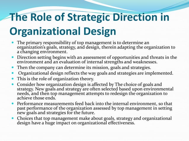 Strategy organizational design_and_effec32 | PPT