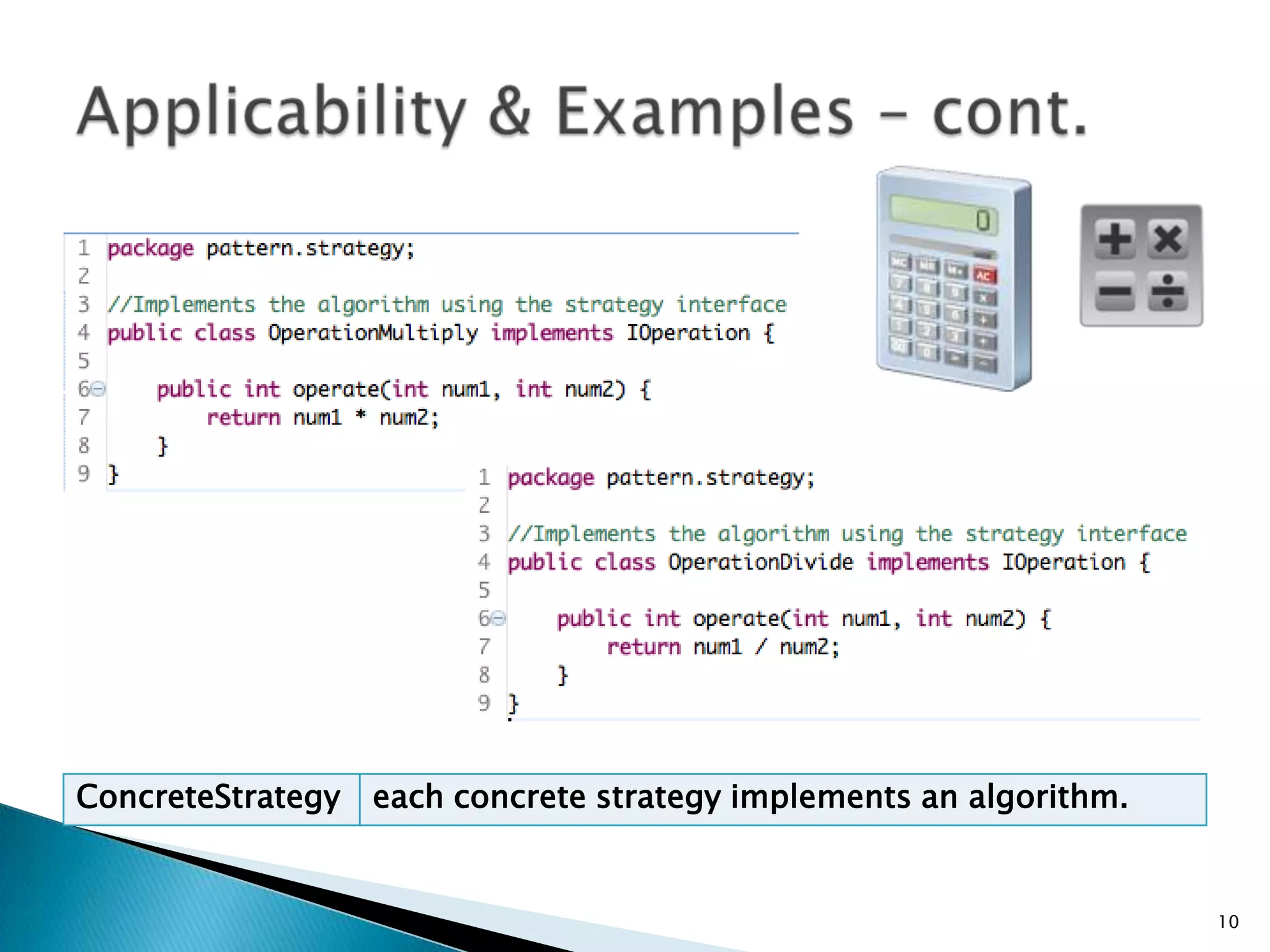 10Applicability & Examples – cont.