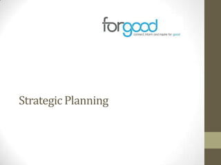 Strategic Planning

 
