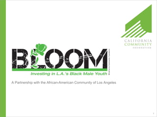 A Partnership with the African-American Community of Los Angeles




                                                                   1
 