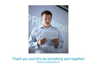 Let us continue the conversation!
Krisjanis@vavilentatarsky.com
vavilentatarsky.com
 