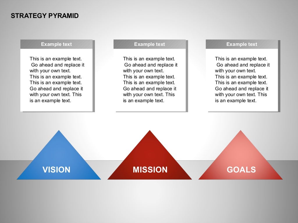 Strategy Pyramid Diagrams