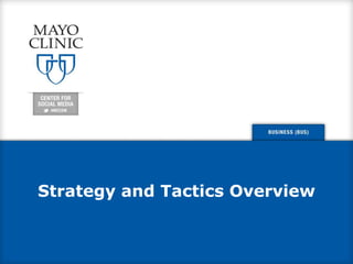 Strategy and Tactics Overview 
 