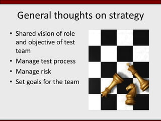Thoughts on Test Strategy