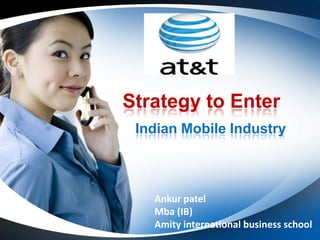 Strategy to Enter Indian Mobile Industry Ankurpatel Mba (IB) Amity international business school 