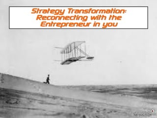 © SPUTNIK-3 Customer Centric Systems Confidential
Strategy Transformation:
Reconnecting with the
Entrepreneur in you
 