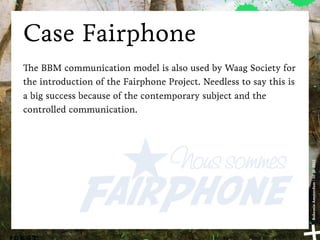  
                               Continue                                                                                                                                                  Continue
  Facebook ☛                   Medium                                                                                                                                                    Medium
  Twitter ☛




                                                                                                                                                                                                                                           Bohemia Amsterdam | 10-11-2011
  Programmaboekje
  Direct mailing
  Advertentie
  Posters
  Flyer
  Uitnodiging
  Presentatie
  Whitepaper




5. Actie wie
- Datum van
  uitvoering
 