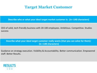Target Market Customer
 