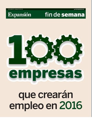 Stratesys en 100 EMPRESAS EXPANSION - ABR 20016